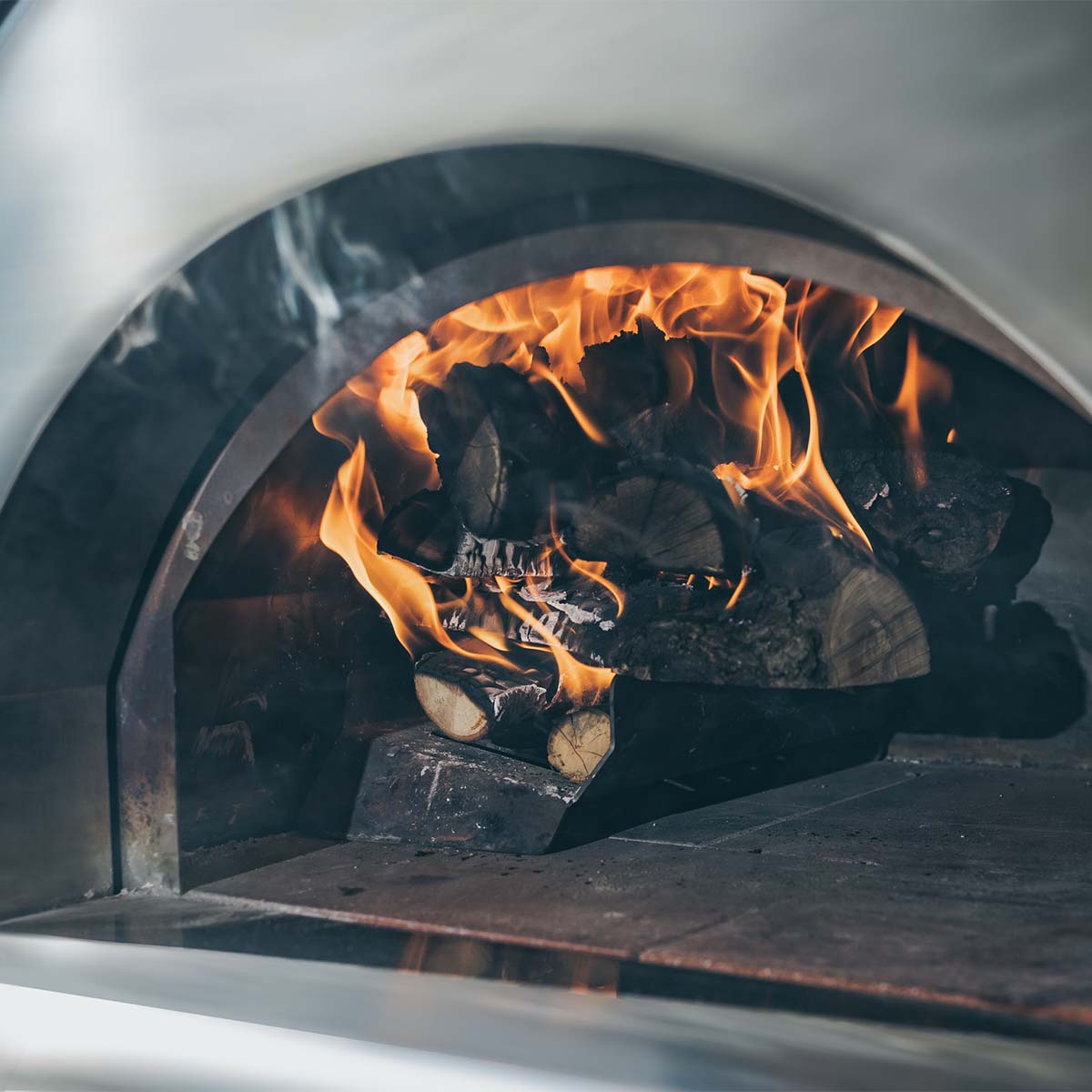 Alfa Forni Pizzaofen 5 Minuti, Holz, Kupfer