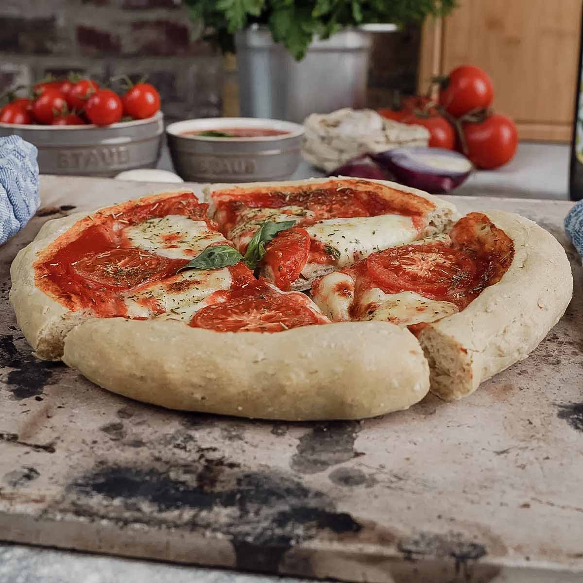 SANTOS eckiger Pizzastein XXL für Gasgrills, Backofen & Holzkohlegrills, Flammkuchen SANTOS eckiger Pizzastein XXL für Gasgrills, Backofen & Holzkohlegrills, Flammkuchen