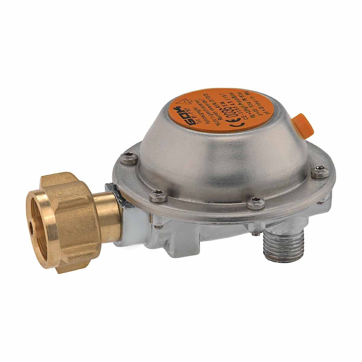GOK Gasregler 0,8kg/h 50mbar PS16bar KLF x G1/4LH-KN 90 PRV GOK Gasregler 0,8kg/h 50mbar PS16bar KLF x G1/4LH-KN 90 PRV