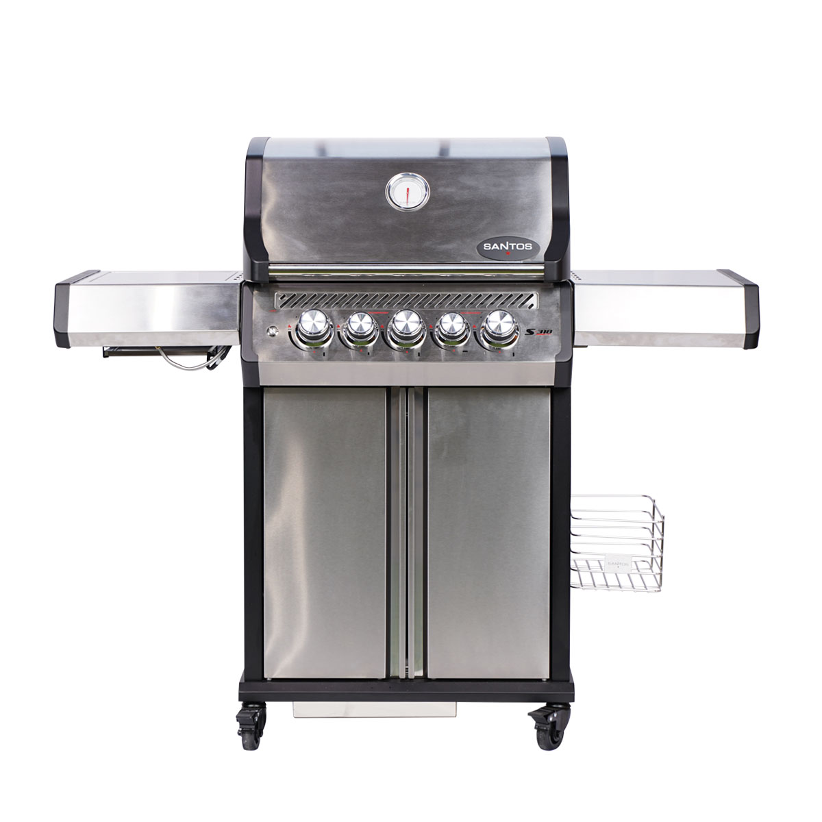 SANTOS S-318 Pro | Seiten- & Heckbrenner | Edelstahl | Ready2Grill Bundle