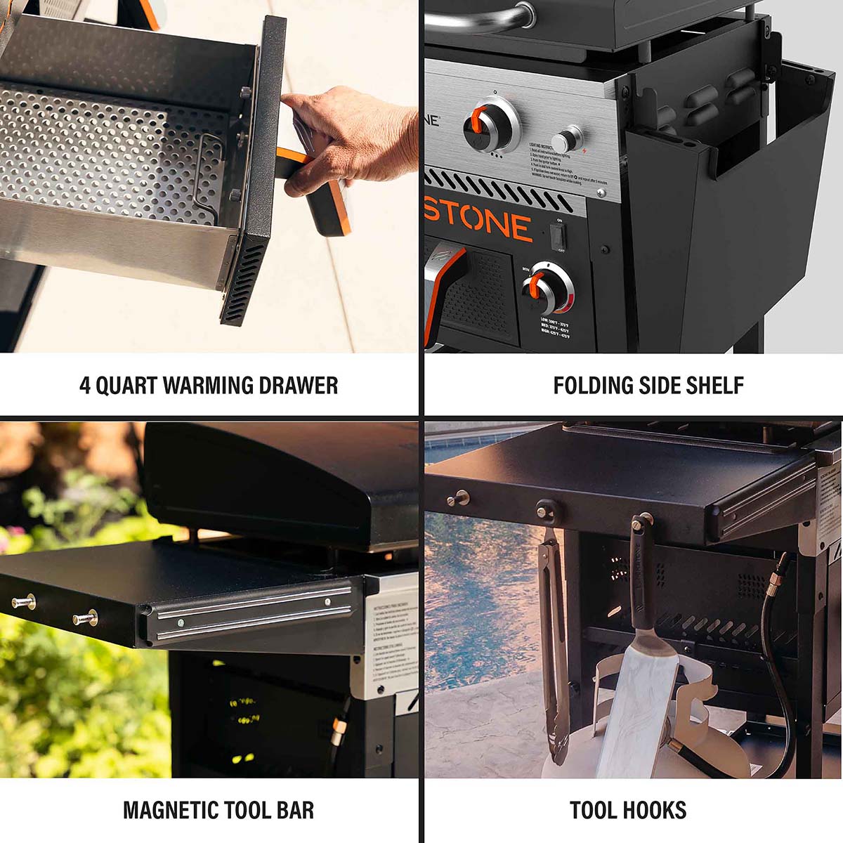 Blackstone Plancha Grill 28" mit Airfryer | 73 cm