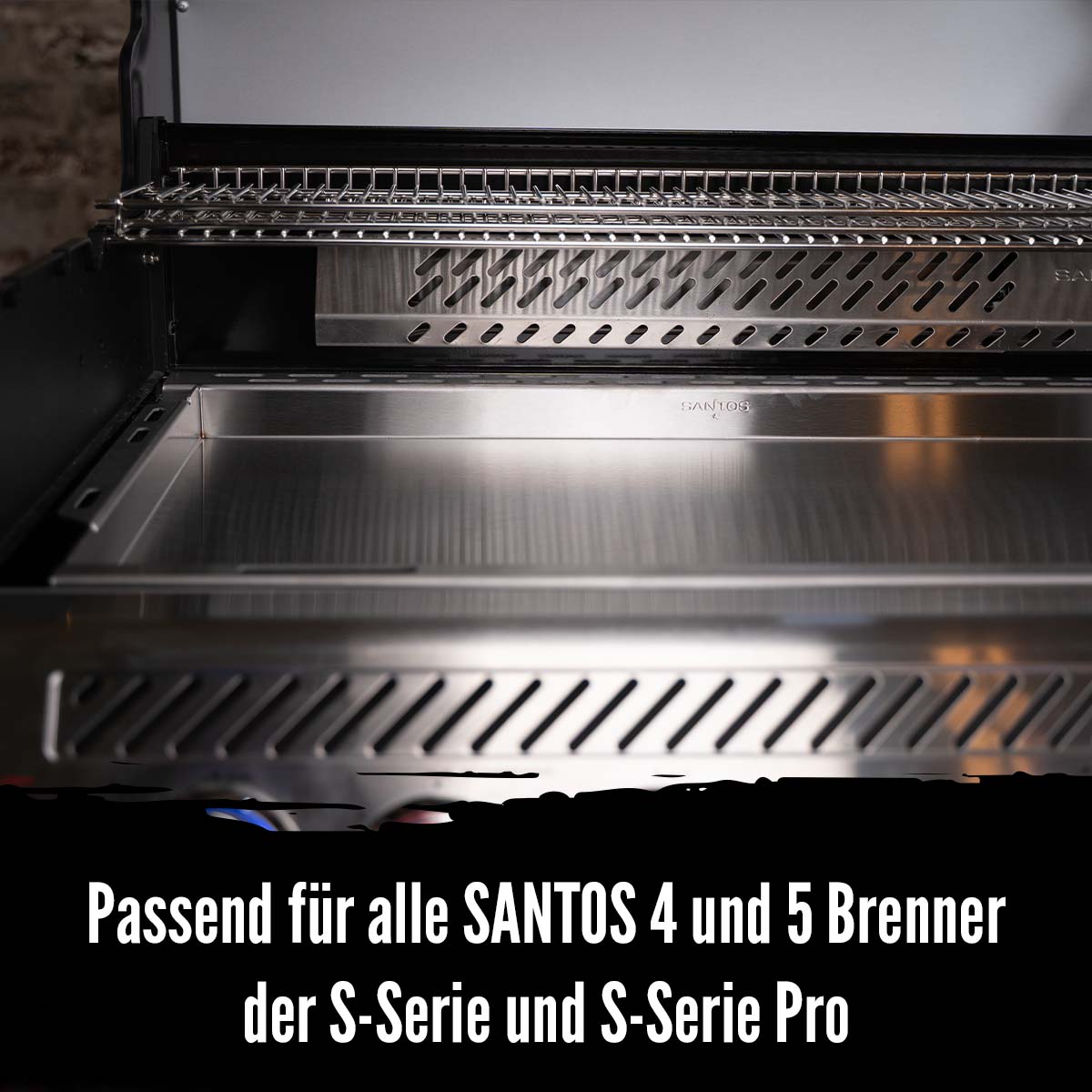 SANTOS Edelstahl XXL Plancha