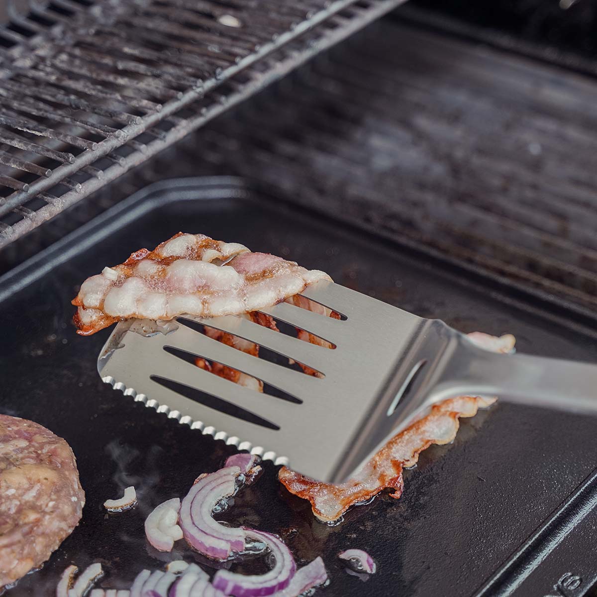 SANTOS Premium Grillwender Edelstahl | 45 cm