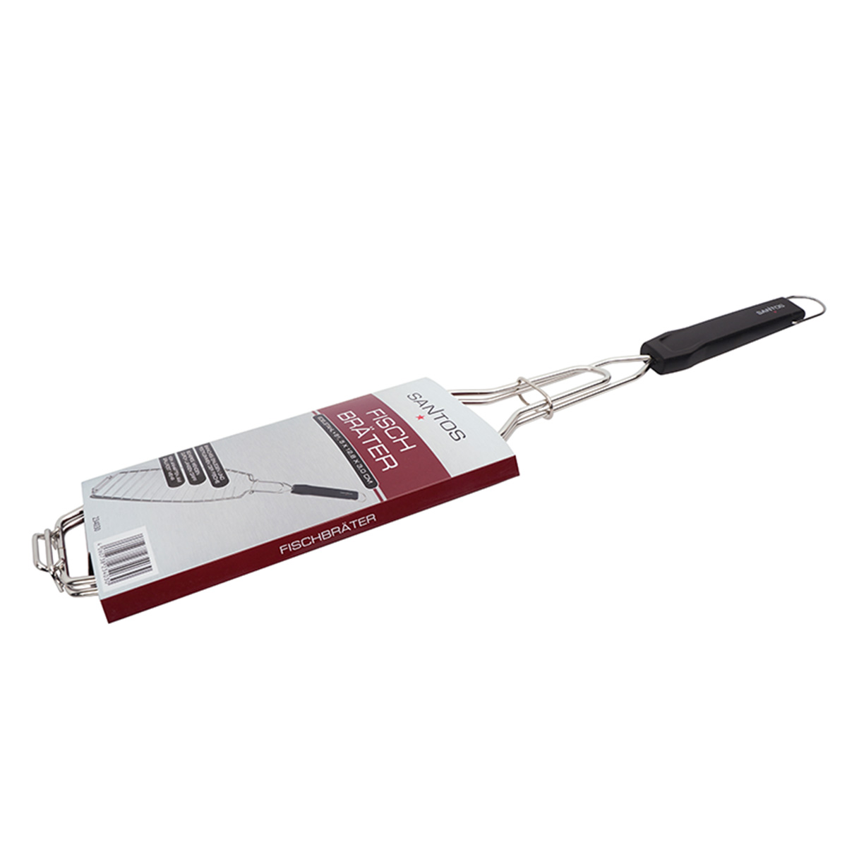 Edelstahl Grillkorb Mit Silikonbürste - Faltbar & Verstellbar Für Fisch & Fleisch