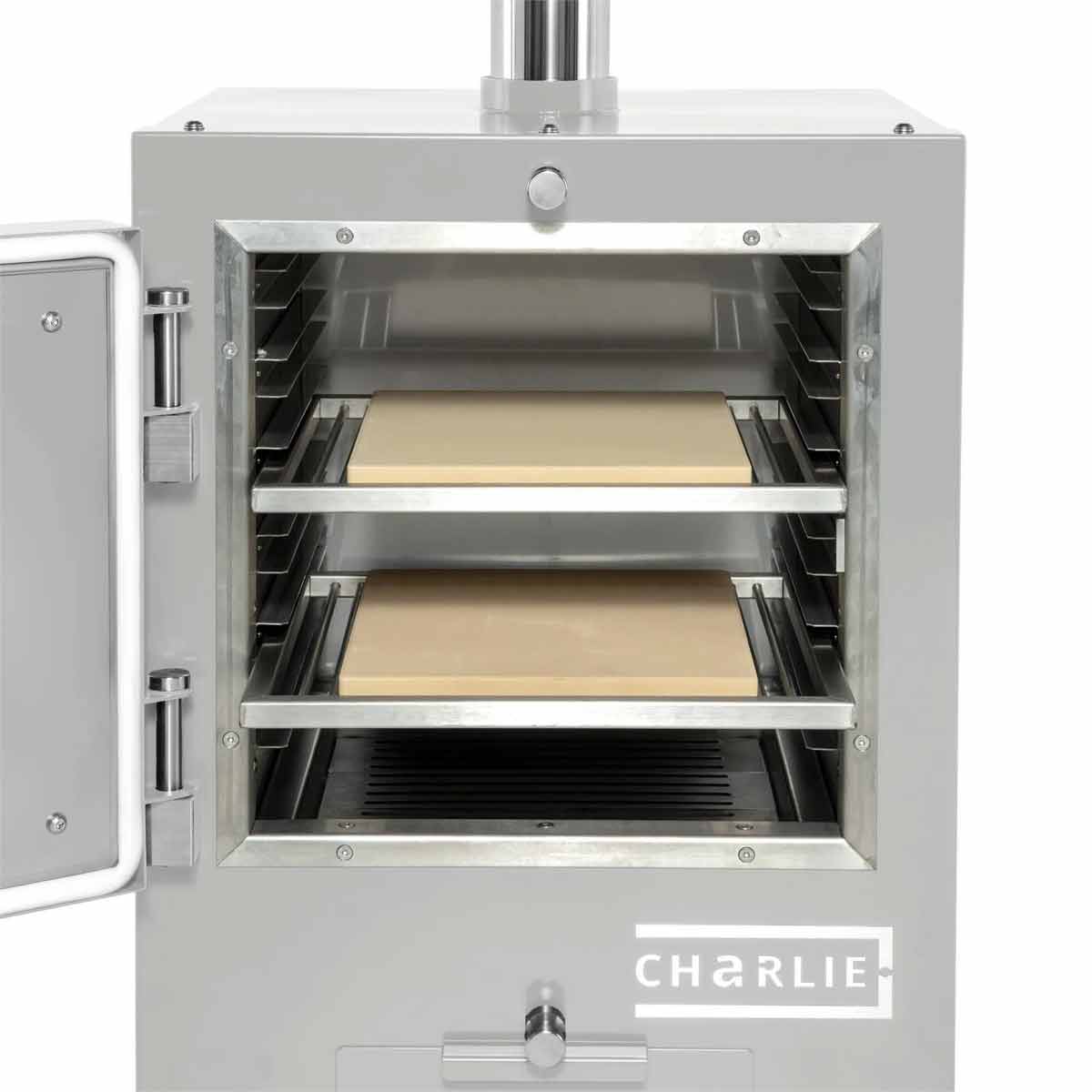 Charlie Oven Pizzastein, Nutzung im Charlie Oven Tischofen