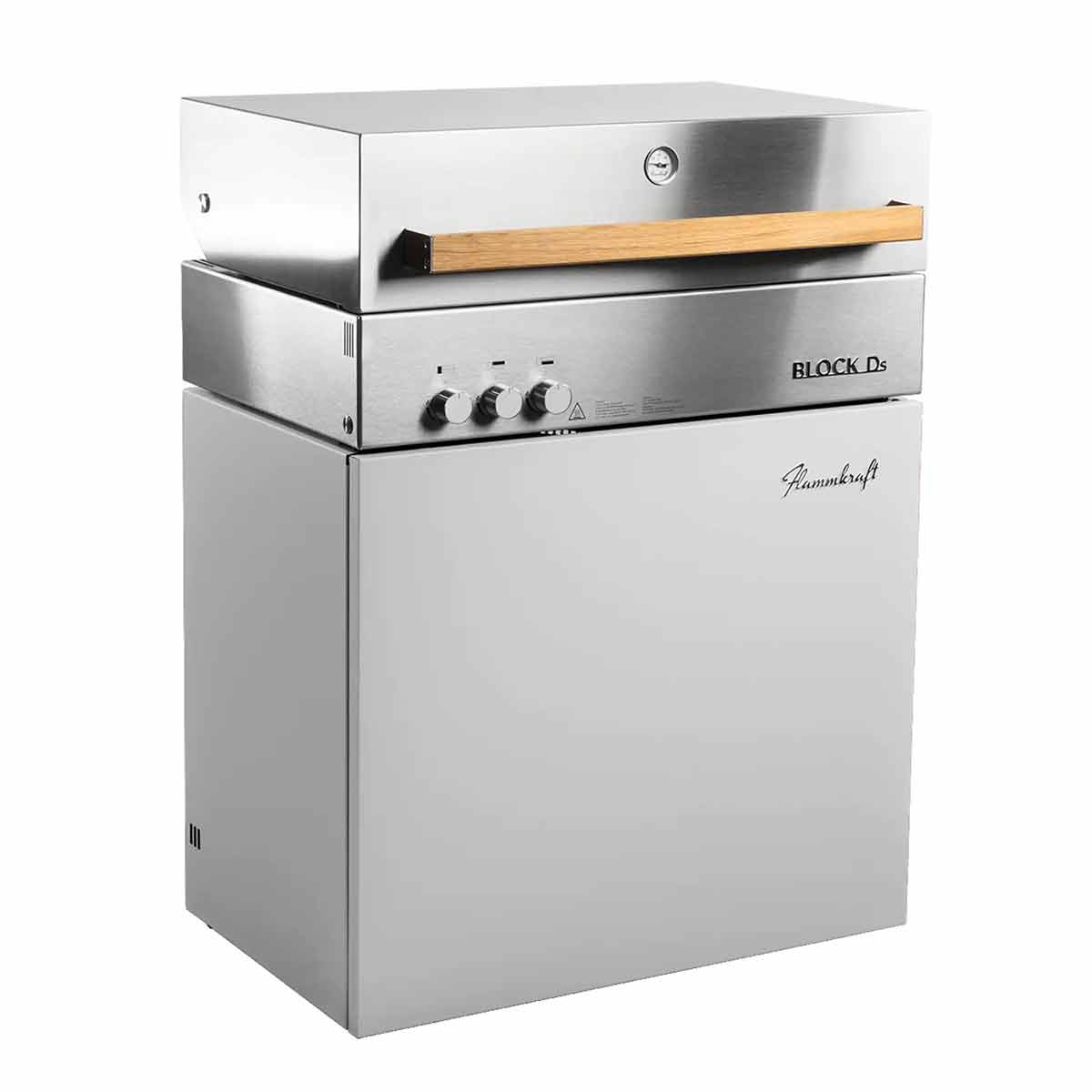 Flammkraft Block Ds Tiefumbra, seitliche Ansicht Flammkraft Block Ds Tiefumbra, seitliche Ansicht