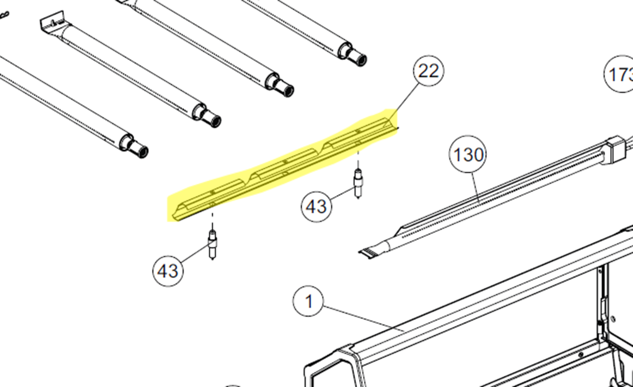 Broil King Zündschiene lang REGAL 690IR (ab Bj. 2020), BARON, IMPERIAL (ab Bj. 2022) Broil King Zündschiene lang REGAL 690IR (ab Bj. 2020), BARON, IMPERIAL (ab Bj. 2022)