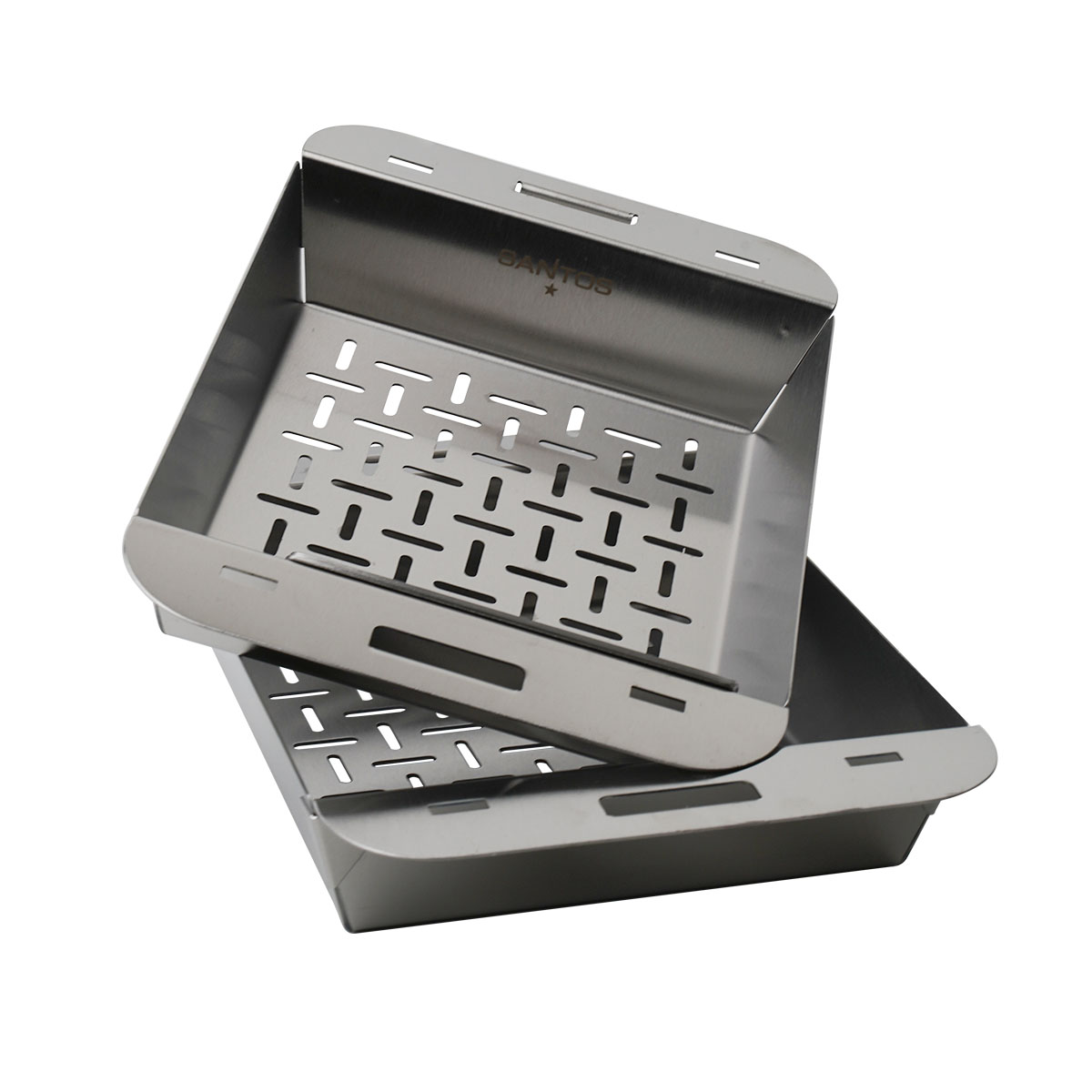 SANTOS Grillkorb-Set Edelstahl | stapelbar