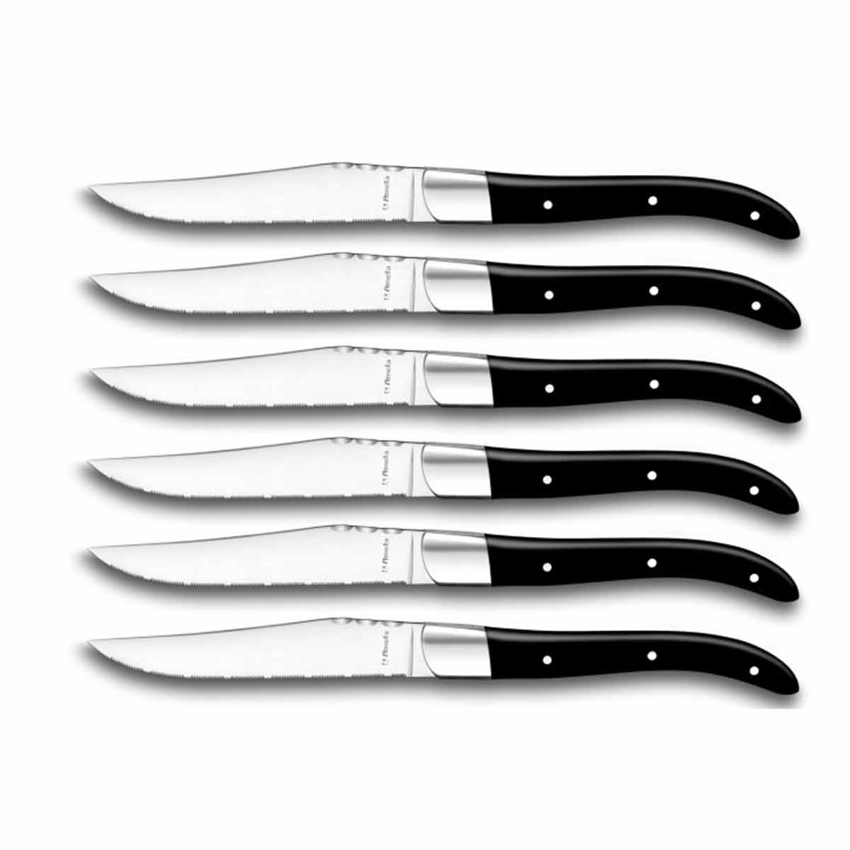 Lou Laguiole Steakmesser Louis in Magnetbox schwarz 6 Stück Lou Laguiole Steakmesser Louis in Magnetbox schwarz 6 Stück