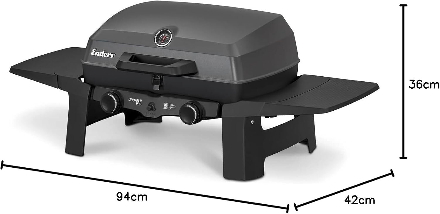 Enders Urban II Pro – Premium-Tischgasgrill für Balkon, Camping und unterwegs