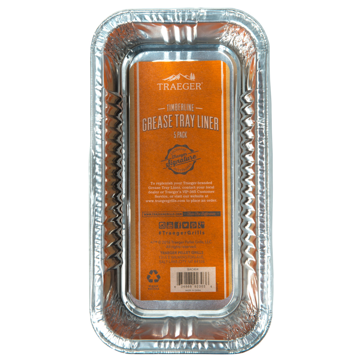 Traeger Aluminiumschale für Fettauffangschale für Timberline, 5er Pack Traeger Aluminiumschale für Fettauffangschale für Timberline, 5er Pack