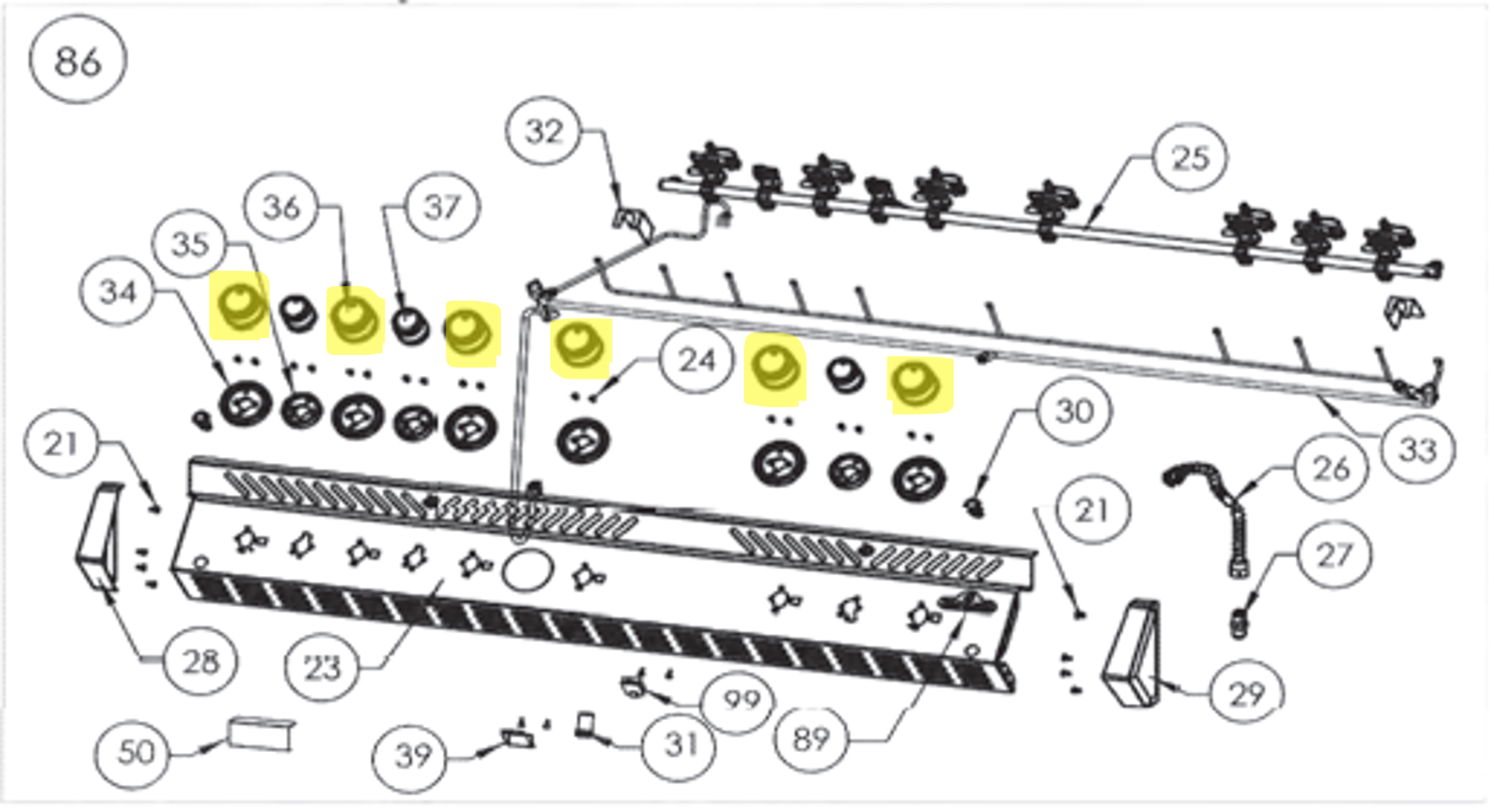 Napoleon Drehknopf Groß PRO Napoleon Drehknopf Groß PRO