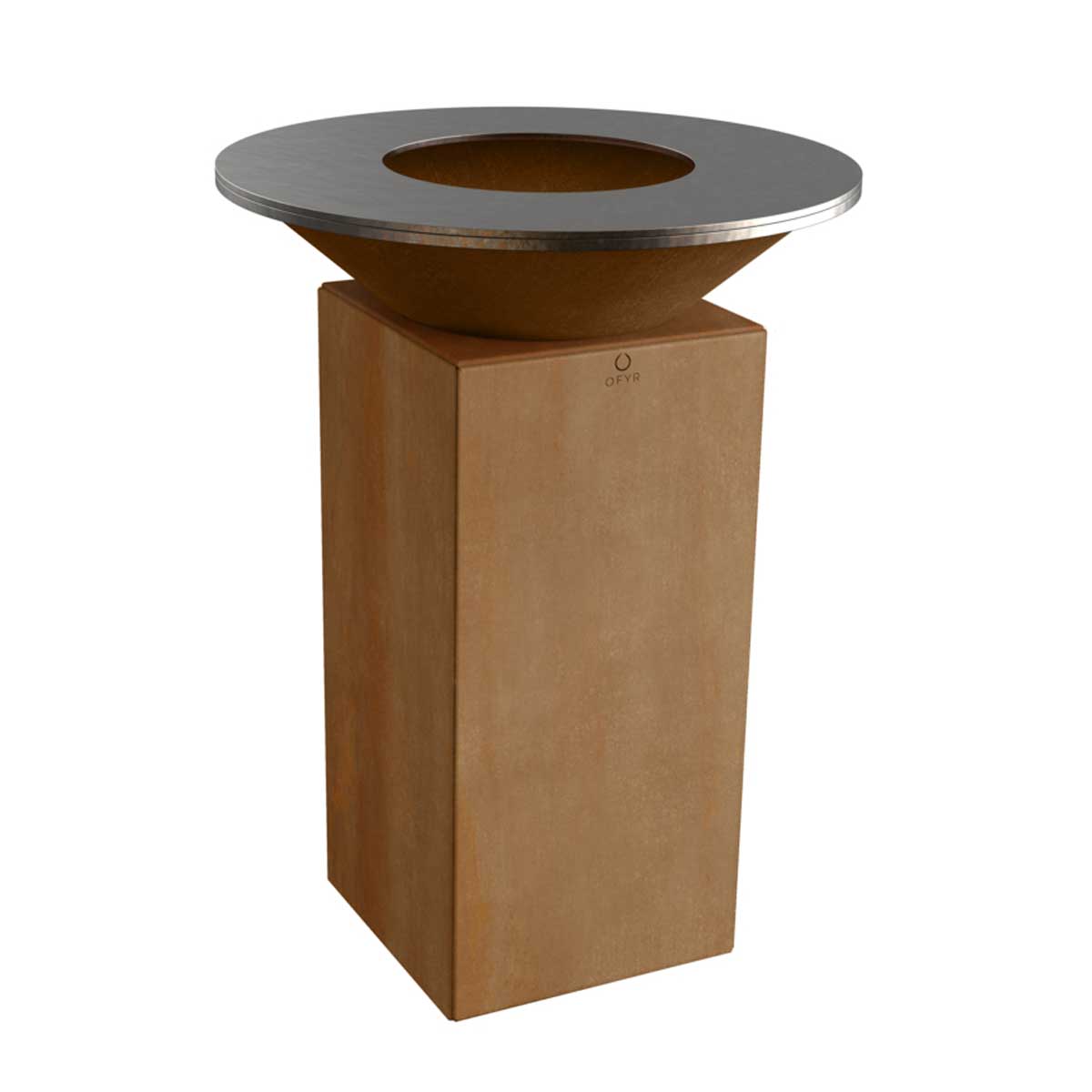 OFYR Feuerplatte 75 Corten Komplettset