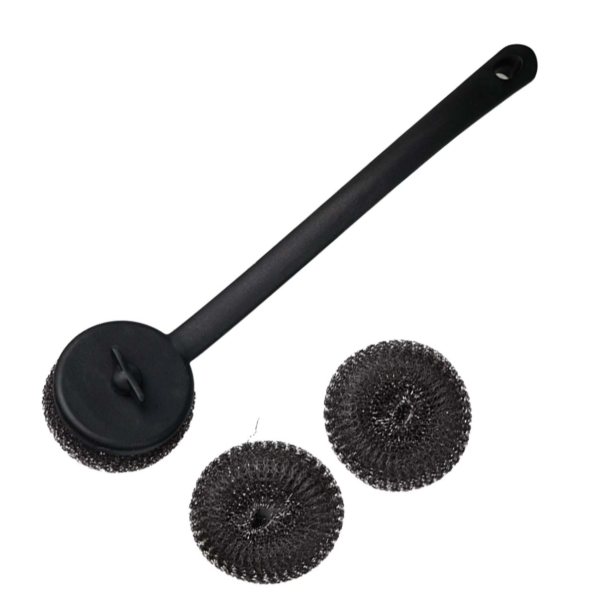 Grillbürste rund mit 2 X extra Pads Grillbürste rund mit 2 X extra Pads