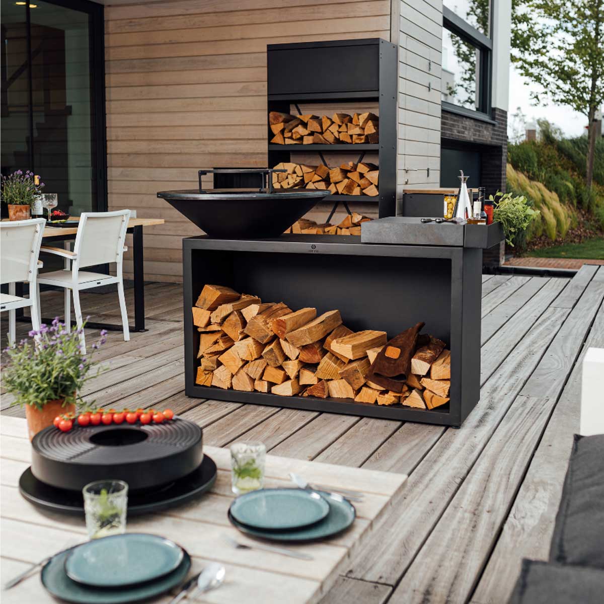 OFYR-Island+ Black 100 Ceramic Dark Grey