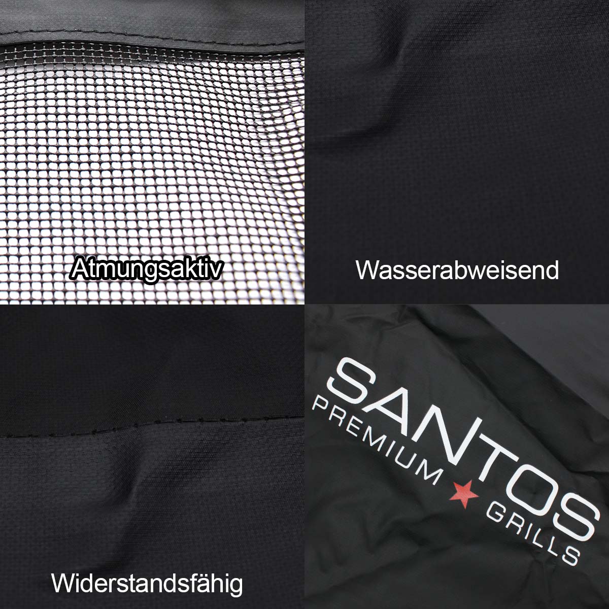 SANTOS Grill Abdeckhaube, PU-beschichtet, 140 x 65 x 128 cm SANTOS Grill Abdeckhaube, PU-beschichtet, 140 x 65 x 128 cm