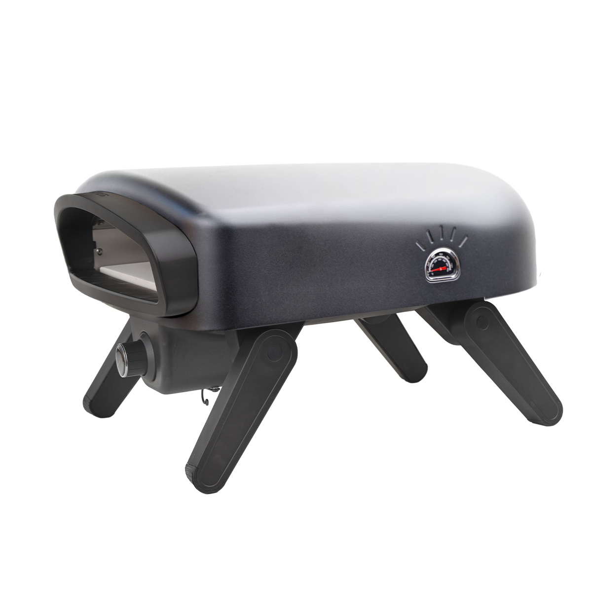 SANTOS O-140 Pizzaofen | ohne Motor | Schwarz Seitenansicht SANTOS O-140 Pizzaofen | ohne Motor | Schwarz Seitenansicht