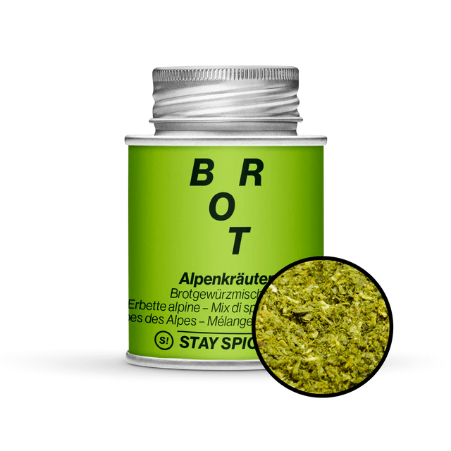 Alpenkräuter Brot Mischung , für den Teig, 170ml Schraubdose
