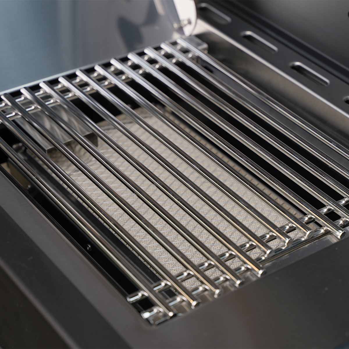 SANTOS S-418 Pro Edelstahl I Seiten- & Heckbrenner | Ready2Grill Bundle