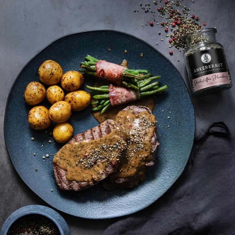 Ankerkraut Steakpfeffer Hamburg im Korkenglas, 80g