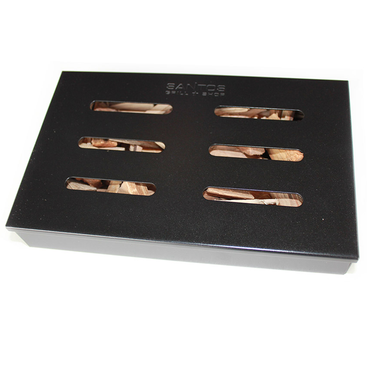 SANTOS Gusseiserne Räucherbox, 20,5 x 13 x 3,5 cm