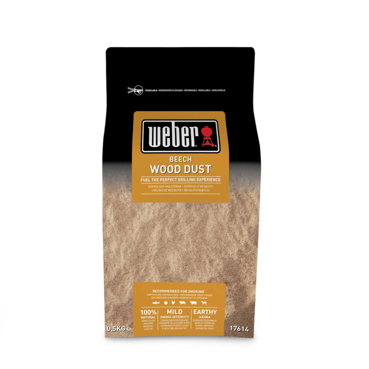 Weber Räuchermehl Buche für Kalträucherschnecke, 500 g