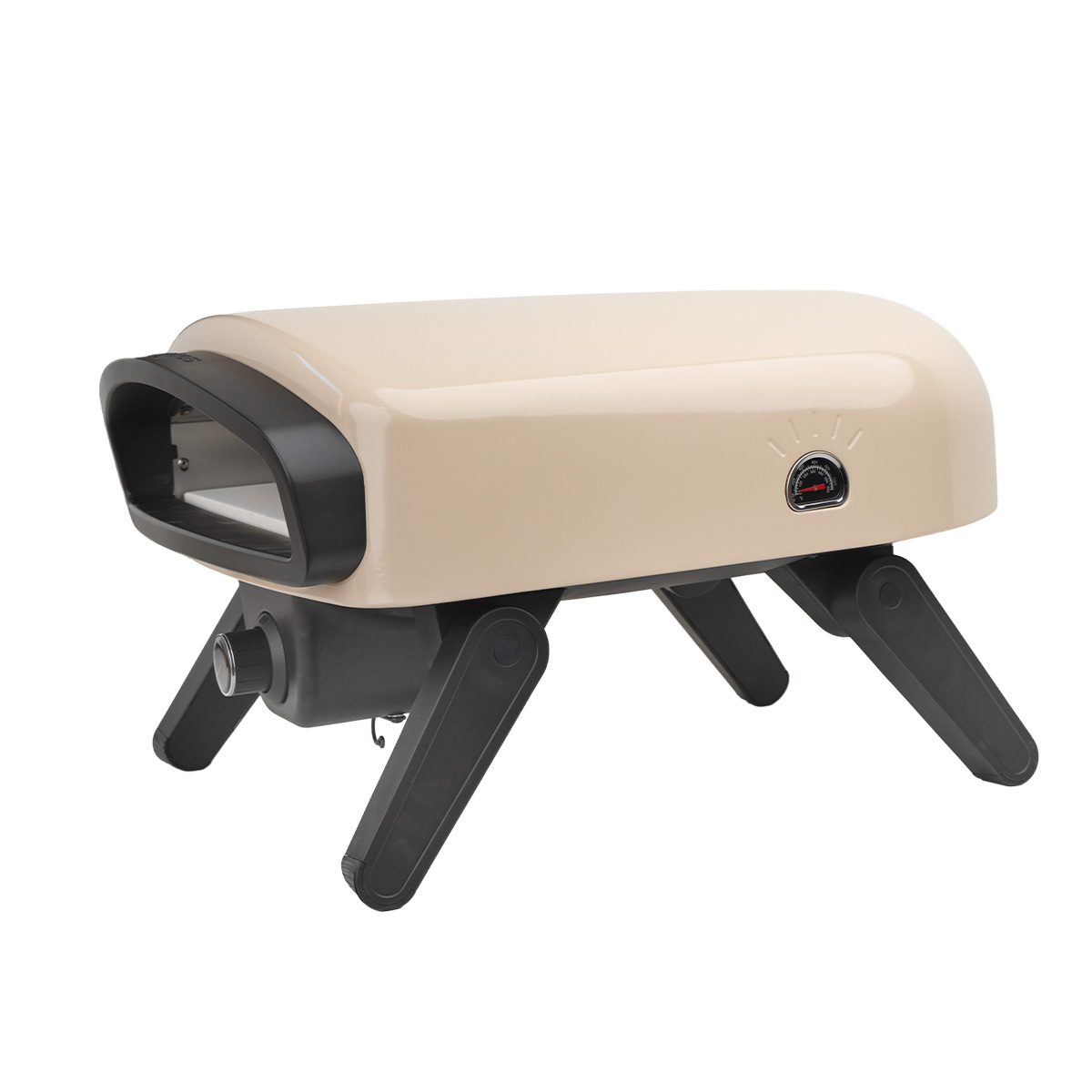 SANTOS O-140 Pizzaofen | ohne Motor | Beige Seitenansicht