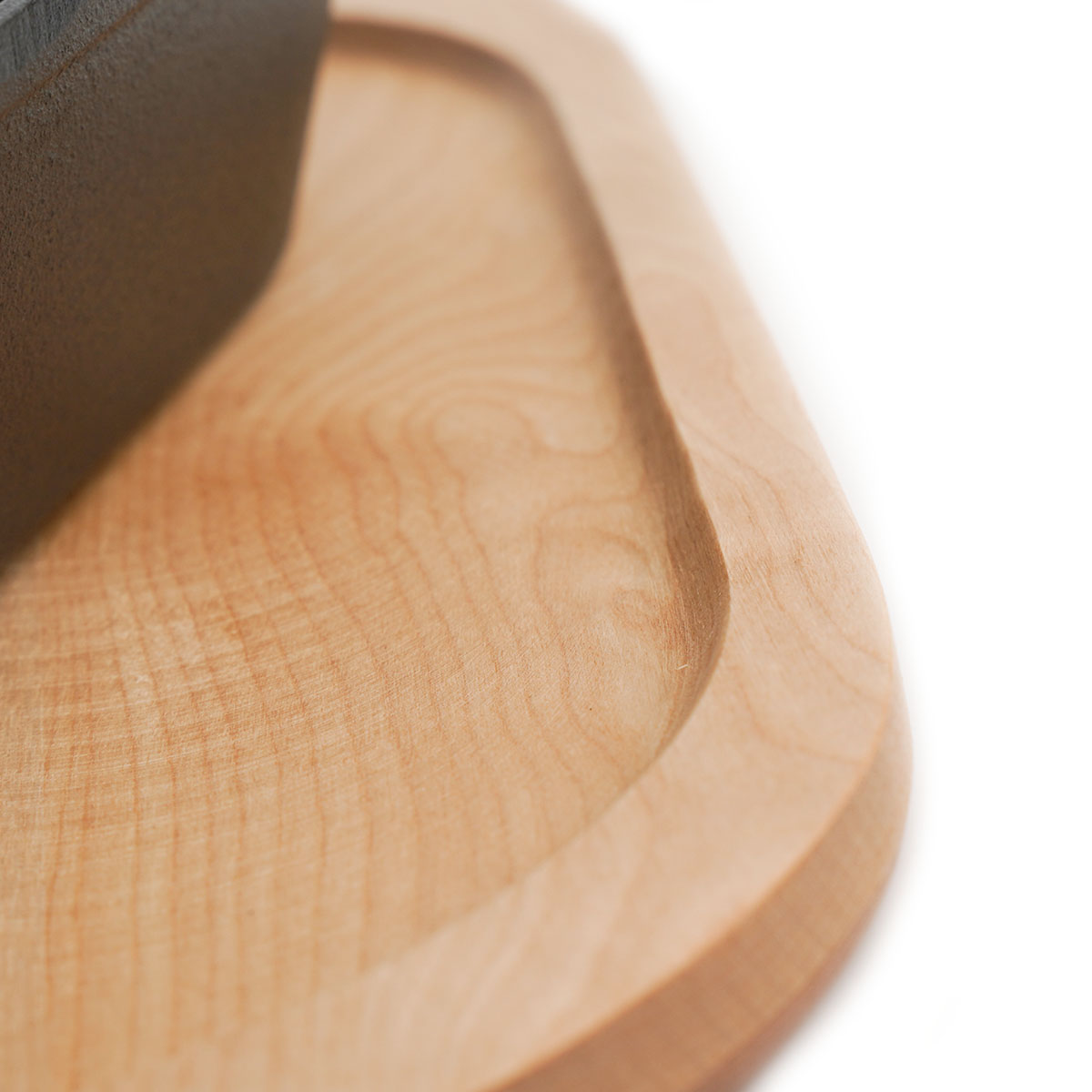 SANTOS Gusseiserne Grillpfanne | oval mit abnehmbarem Griff | 36 x 19 cm