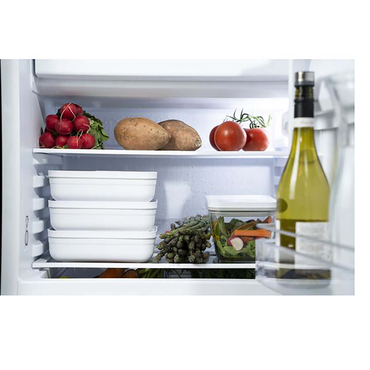 ZWILLING FRESH & SAVE Vakuum Lunchbox L | flach | Kunststoff | Weiß-grau