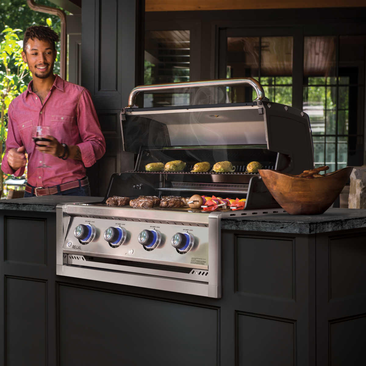 Broil King Regal 420 Built In Einbaugrill | Schwarz | 30 mbar