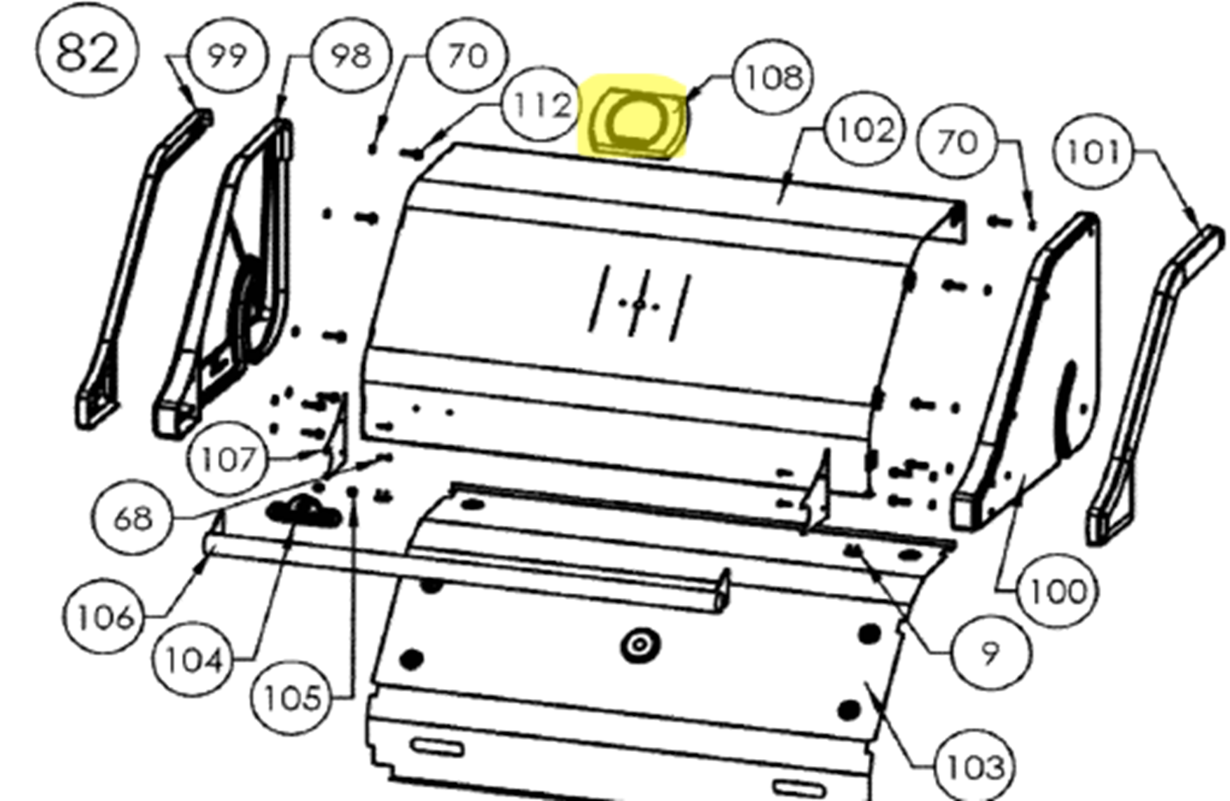Napoleon Deckelthermometer PRO