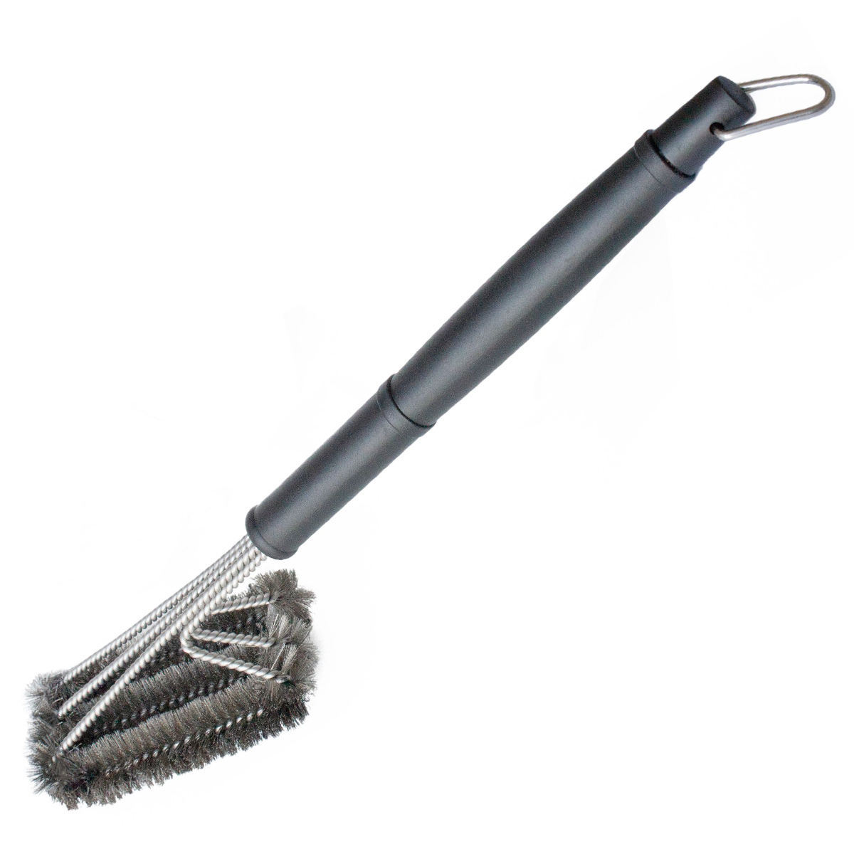 SANTOS 3-Kopf Grillbürste Edelstahl 55 cm 3-Kopf Gasgrill Grillbürste Edelstahl 55 cm