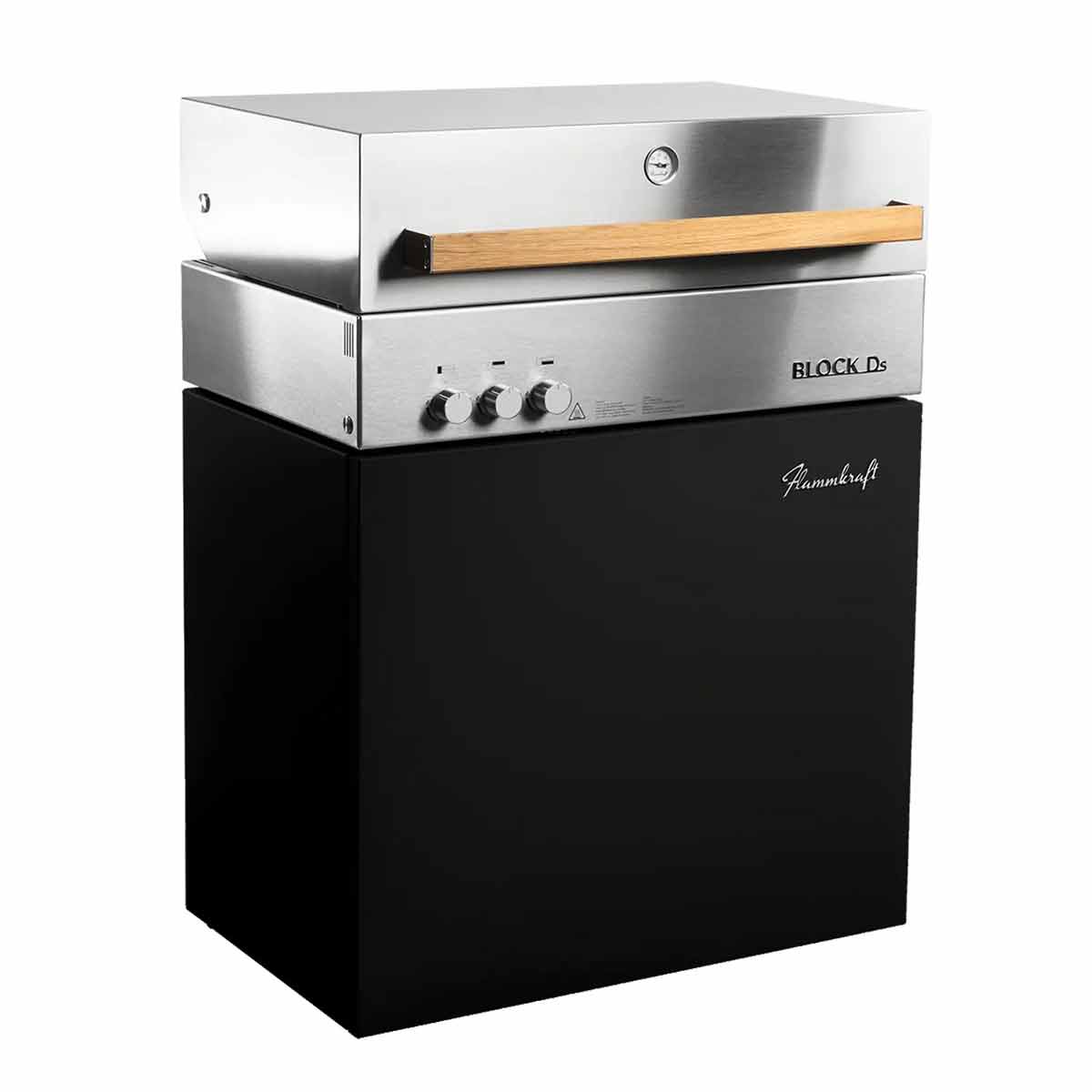 Flammkraft Block Ds Tiefumbra, seitliche Ansicht Flammkraft Block Ds Tiefumbra, seitliche Ansicht