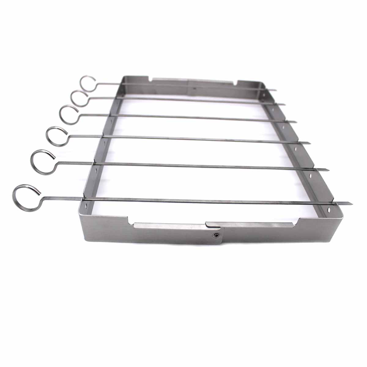 SANTOS Schaschlik Set mit 6 Spießen, zusammenklappbar, Edelstahl SANTOS Schaschlik Set mit 6 Spießen, zusammenklappbar, Edelstahl