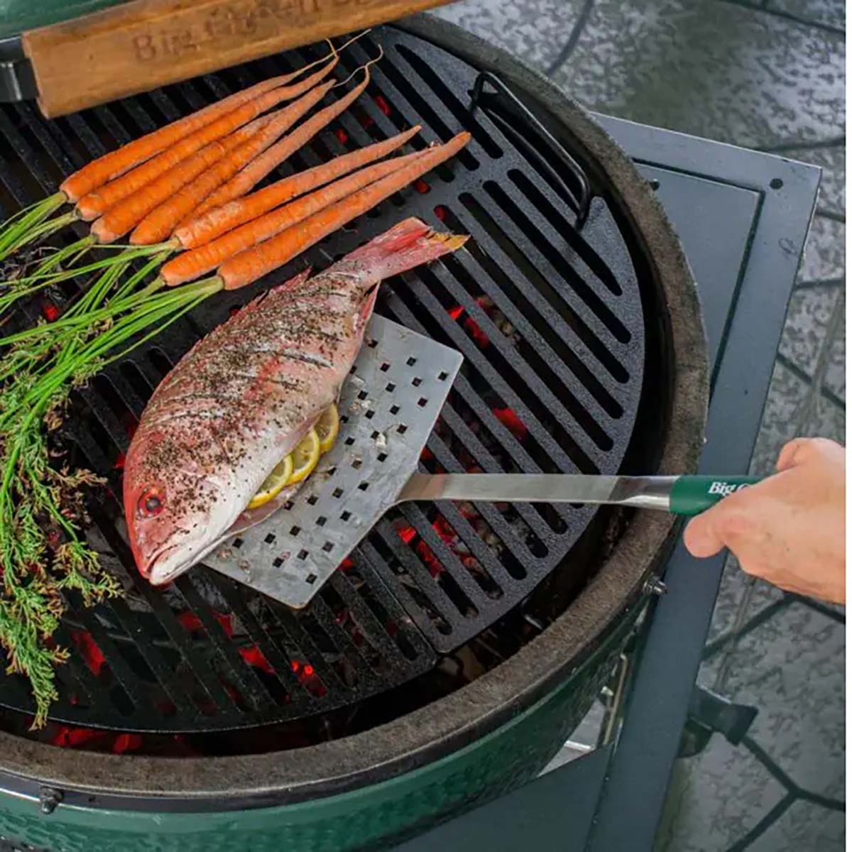 Big Green Egg |  Breiter Pfannenwender | Edelstahl