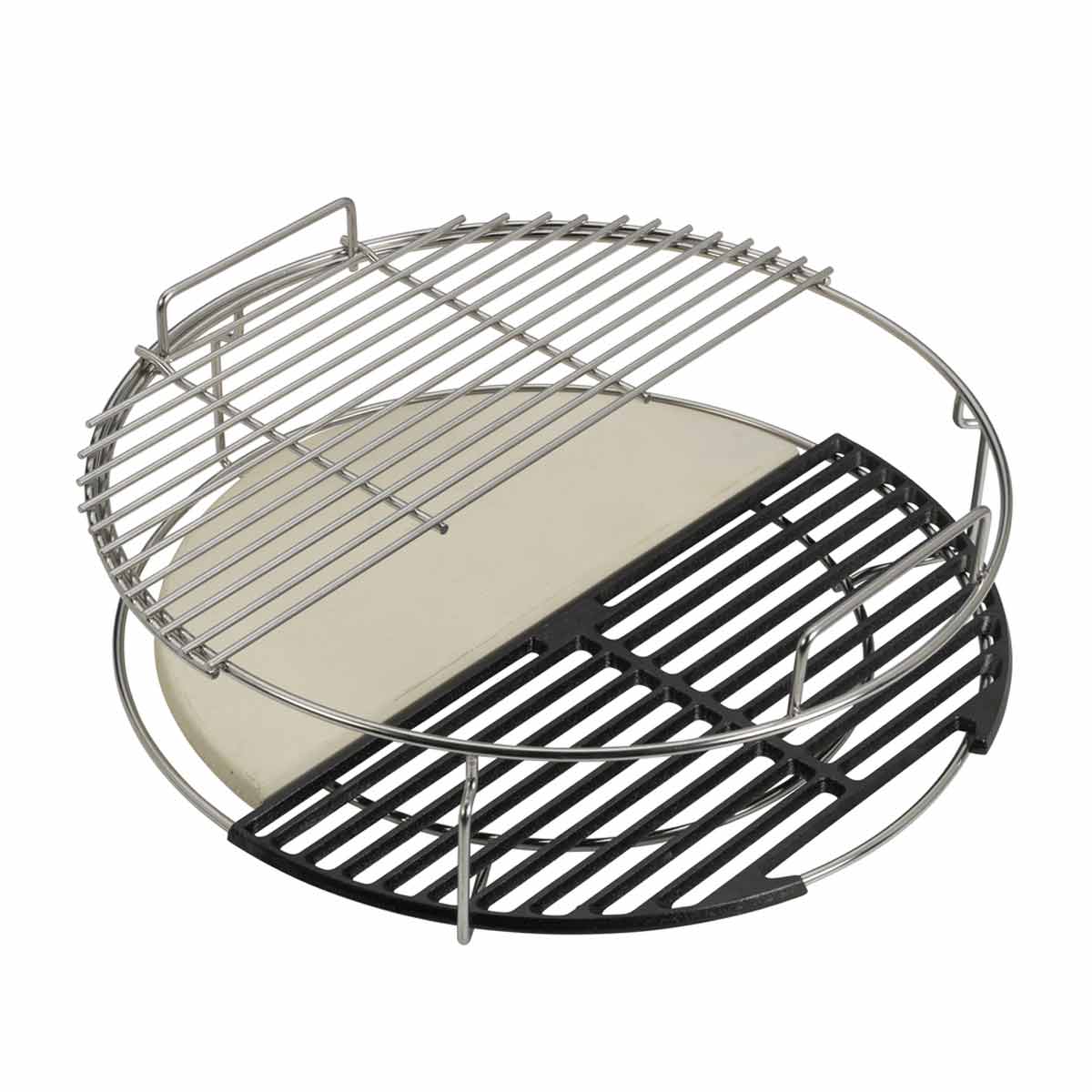 Big Green Egg Gusseisenrost halbrund für M