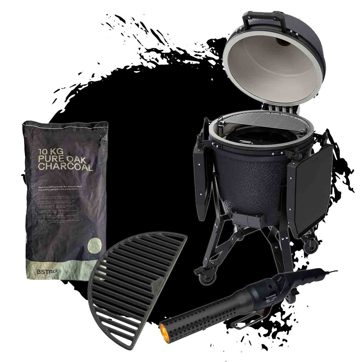 BSTRD. Pro Large Kamado Graphite Fire & Flavor Bundle