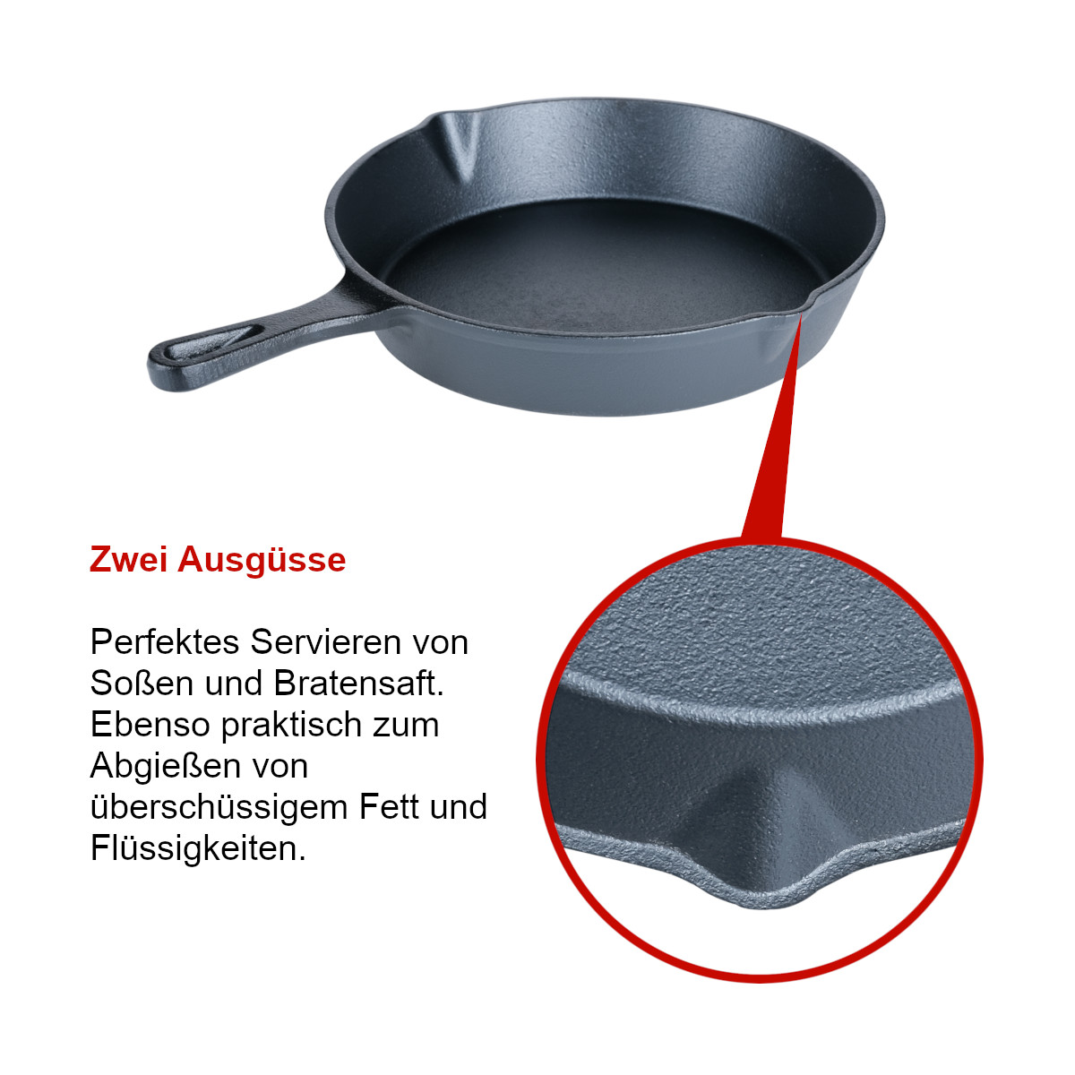 Santos Gusseiserne Pfanne Ø 25 cm Santos Gusseiserne Pfanne Ø 25 cm