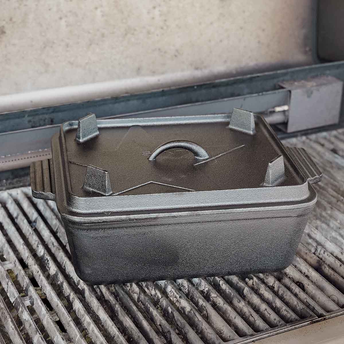 Santos Kastenform aus Gusseisen mit Deckel Santos Kastenform aus Gusseisen mit Deckel