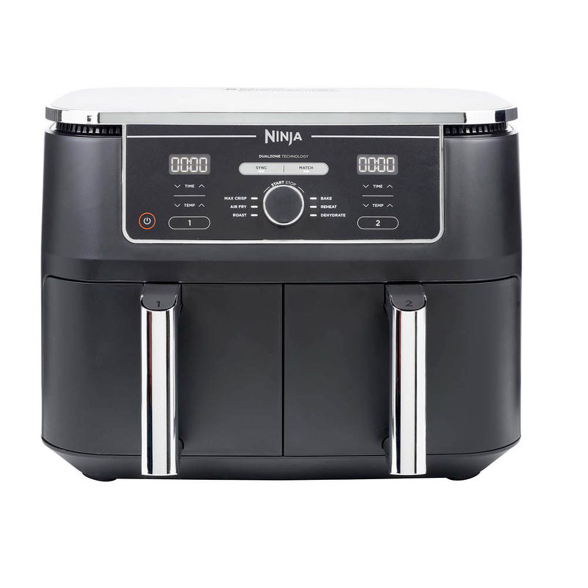 Ninja Foodi Max Dual Zone Heißluftfritteuse 9,5 Liter in Schwarz