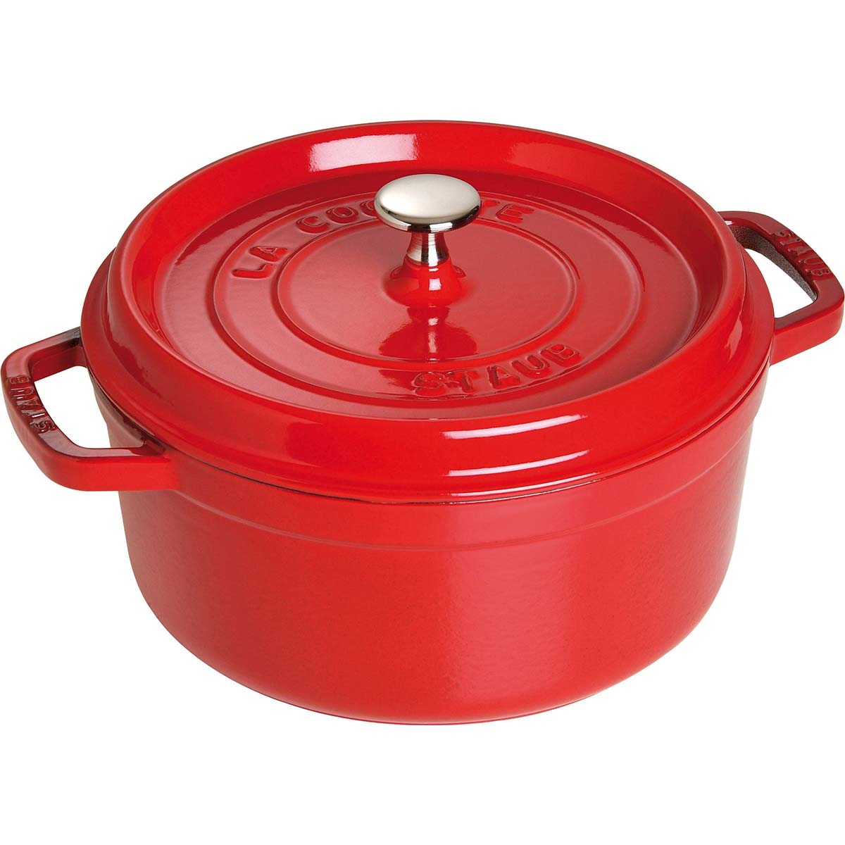 STAUB Cocotte | 24 cm | Kirsch-Rot | rund | Gusseisen STAUB Cocotte | 24 cm | Kirsch-Rot | rund | Gusseisen