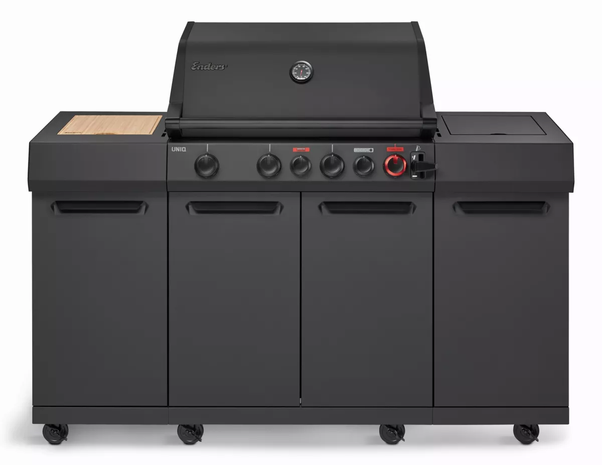 Enders UNIQ® 4 IK KITCHEN CRUSTER® SHADOW – Die Premium-Außenküche für anspruchsvolle Grillfans