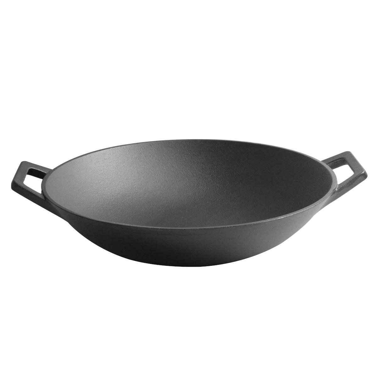 SANTOS Wok Ø 31,5 cm, Gusseisen SANTOS Wok Ø 31,5 cm, Gusseisen