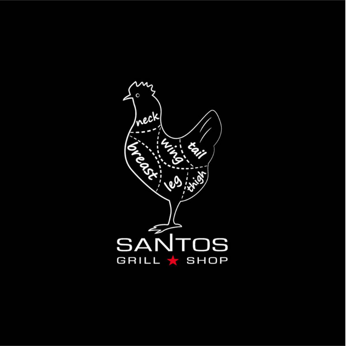 SANTOS Servietten Beef Cuts 33x33cm SANTOS Servietten Beef Cuts 33x33cm