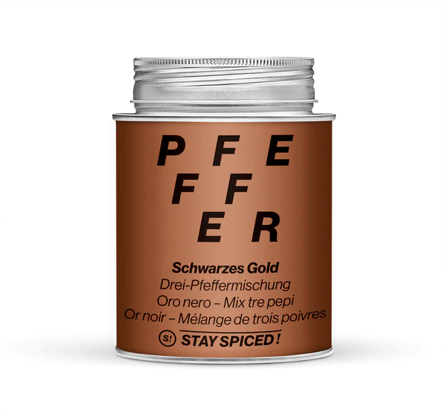 Pfeffermischung "Schwarzes Gold", 870 ml Schraubdose