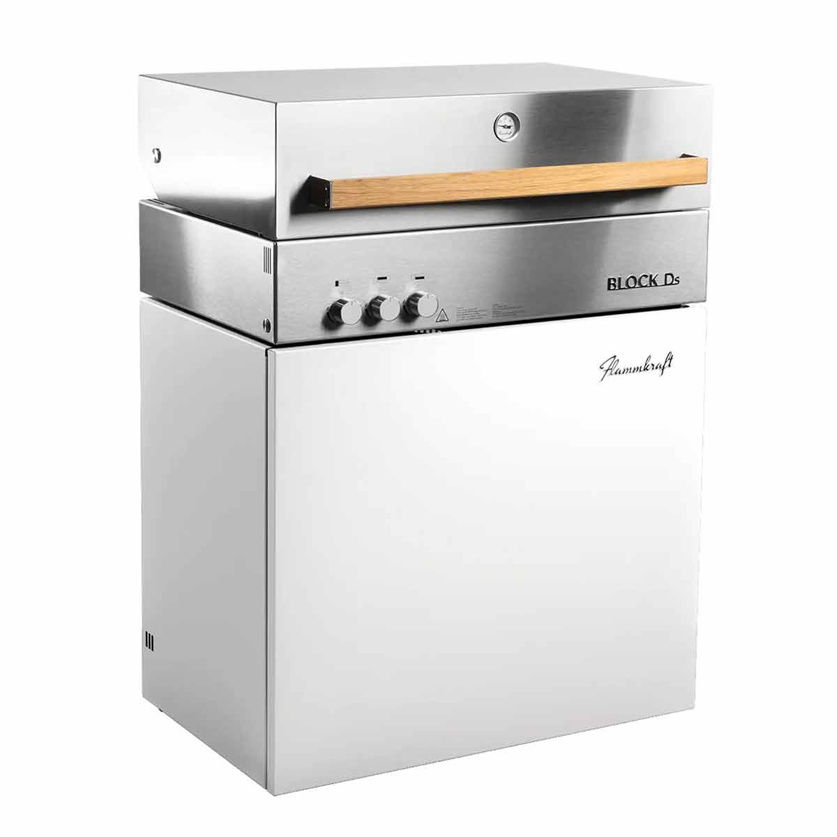 Flammkraft Block Ds Tiefumbra, seitliche Ansicht Flammkraft Block Ds Tiefumbra, seitliche Ansicht