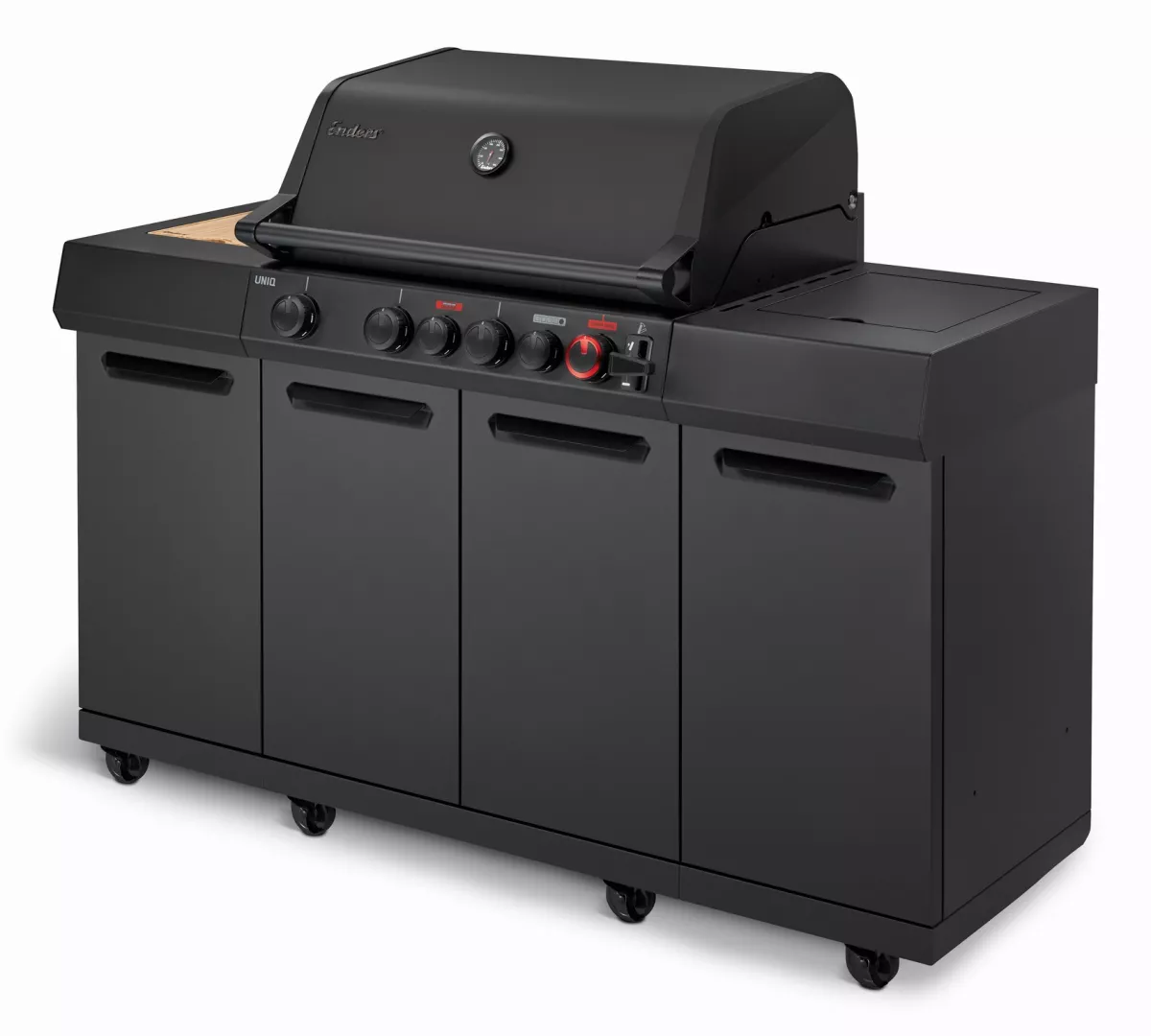 Enders UNIQ® 4 IK KITCHEN CRUSTER® SHADOW – Die Premium-Außenküche für anspruchsvolle Grillfans