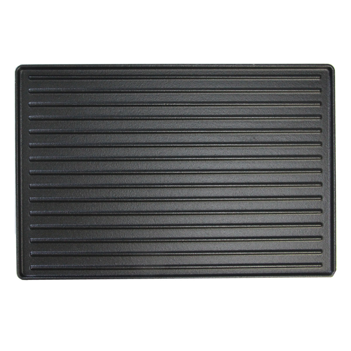 SANTOS Wende-Grillplatte Gusseisen für Weber Spirit 300 | 44,2 x 30,7 cm