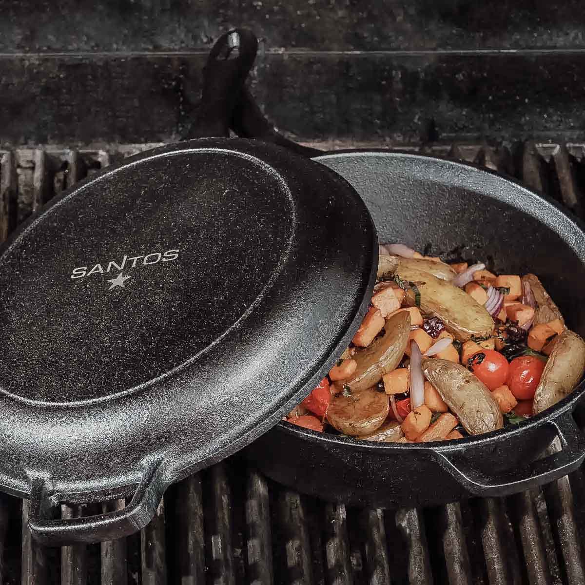 SANTOS Pfannenset 2-teilig Gusseisen, Ø 27 cm