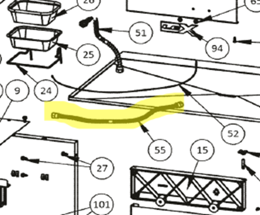 Napoleon Flexschlauch Seitenbrenner FREESTYLE, ROGUE SE, LE/LEX, PRO Napoleon Flexschlauch Seitenbrenner FREESTYLE, ROGUE SE, LE/LEX, PRO